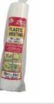 Rolled Clear Plastic Sheeting Extra Large