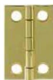 Solid Brass Narrow Hinges