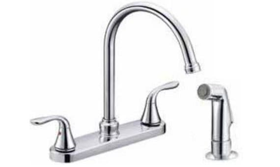 Two Handle Gooseneck Kitchen Faucet