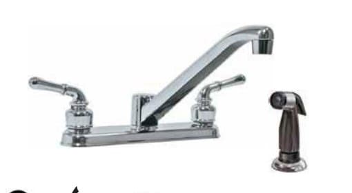 Two Handle Fancy Plastic Kitchen Faucet