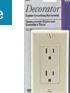Decorator Duplex Receptacle w/ Plate