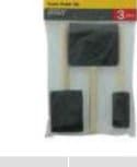 Foam Paint Brush Sets Wood Handle Standard Foam