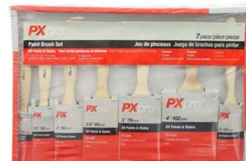 Polyester Brush Sets - 7 pc. Wood Handle