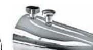 Tub Spout Diverter w/ 1/2" MPT Shower Outlet