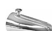 Tub Spout Diverter at Back