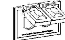 Plastic 1-Gang Device Covers