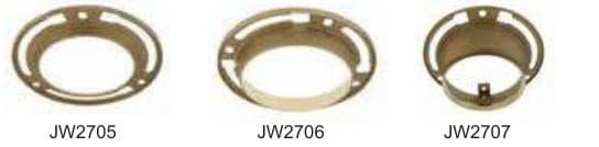 Floor Flanges - Brass Closet Floor Flanges, 4"