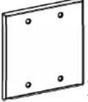 2-Gang Blank and Device Covers