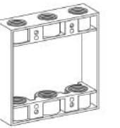 2-Gang Extension Rings, 1" Deep