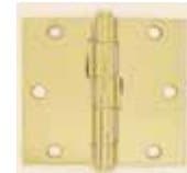 Solid Brass Square Corner Plain Bearing Hinge