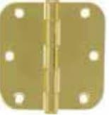 5/8" Radius Corner Plain Bearing Hinge — Removable Pin, Boxed
