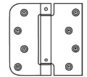 5/8" Radius & Square Corner Spring Hinge