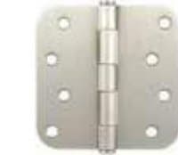 5/8" Radius Corner Plain Bearing Hinge — 4" Removable Pin