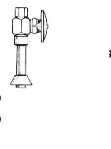 Stop Valves w/ 5" Extension, CP