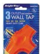 Outlet Wall Taps - 3 Outlet Heavy Duty Cube Wall Tap