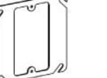 4" Square (4S) 1-Gang & 2-Gang Device Rings