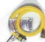 Gas Supply - Gas Connectors (Yellow Epoxy Coated Stainless Steel)