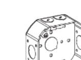4" Octagon (40) Boxes Welded 1-1/2" Deep (NM)