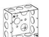 4" Square (4S) Deep Boxes Welded 2-1/8" Deep
