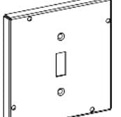 4-11/16 in Square (5S) Industrial Covers, Raised 1/2 in