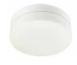 White 3-Light Round Ceiling Fixture