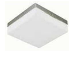 Brushed Nickel 2-Light Square Ceiling Fixture