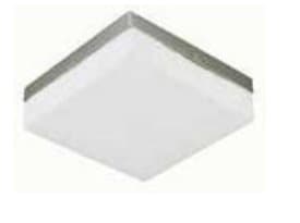 Brushed Nickel 3-Light Square Ceiling Fixture