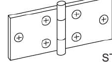 Square Corner Narrow Hinge