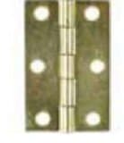 Square Corner Narrow Hinge — Light Duty