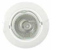 White Recessed Swivel Halogen Down Light