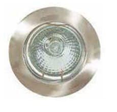 Brushed Nickel Recessed Halogen Down Light