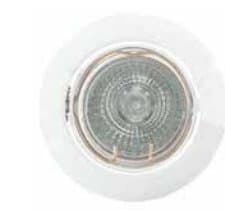 White Recessed Swivel Halogen Down Light