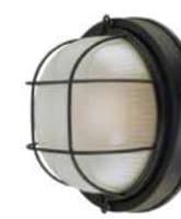 Black Outdoor Bulkhead Light