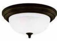 Oil Rubbed Bronze 2-Light Ceiling Fixture