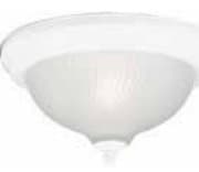 White 2-Light Ceiling Fixture