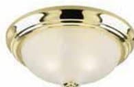 Polished Bronze 2-Light Ceiling Fixture