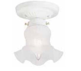 White Wavy Edge Ceiling Fixture