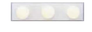 White 3-Light Vanity Bar