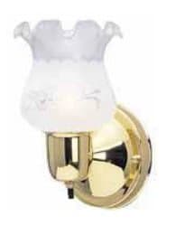 Polished Bronze Wall Sconce