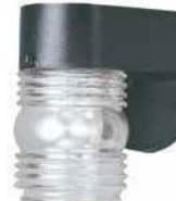 Black Outdoor Jelly Jar Wall Light