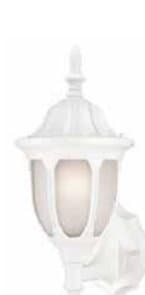 Textured White Outdoor Coach Light