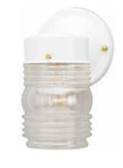 White Outdoor Wall Light
