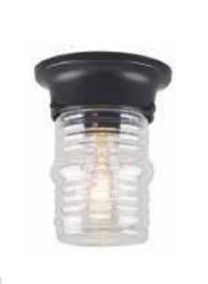 Black Resin Jelly Jar Ceiling Fixture