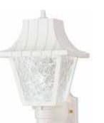 White Resin Outdoor Coach Light