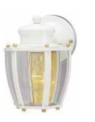 White Outdoor Wall Lantern