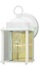 White Outdoor Wall Lantern