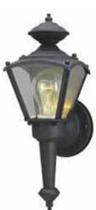 Black Outdoor Coach Light