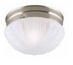 Brushed Nickel Dome Ceiling Fixture