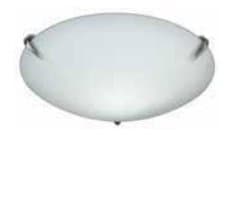Brushed Nickel 1-Light Ceiling Fixture
