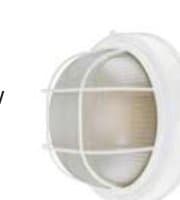 White Outdoor Bulkhead Light